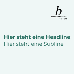 Beispiel für die Platzierung des Logos eines Bildungswerks